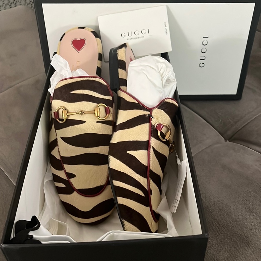 Gucci Princetown Mule in Zebra
